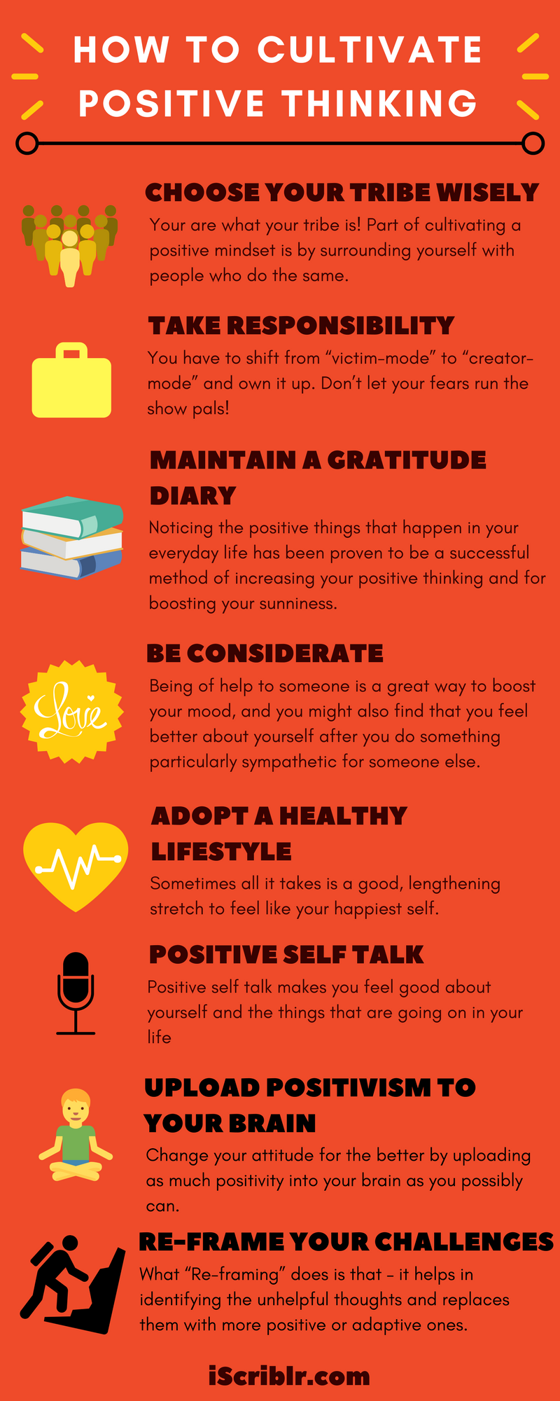 8 Ways To Cultivate Positive Thinking - IScriblr